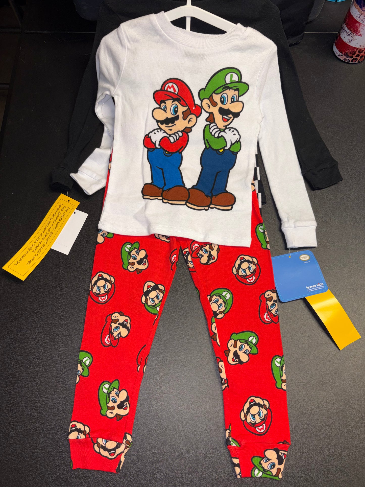Size 4T Double PJ set, Mario, NWT