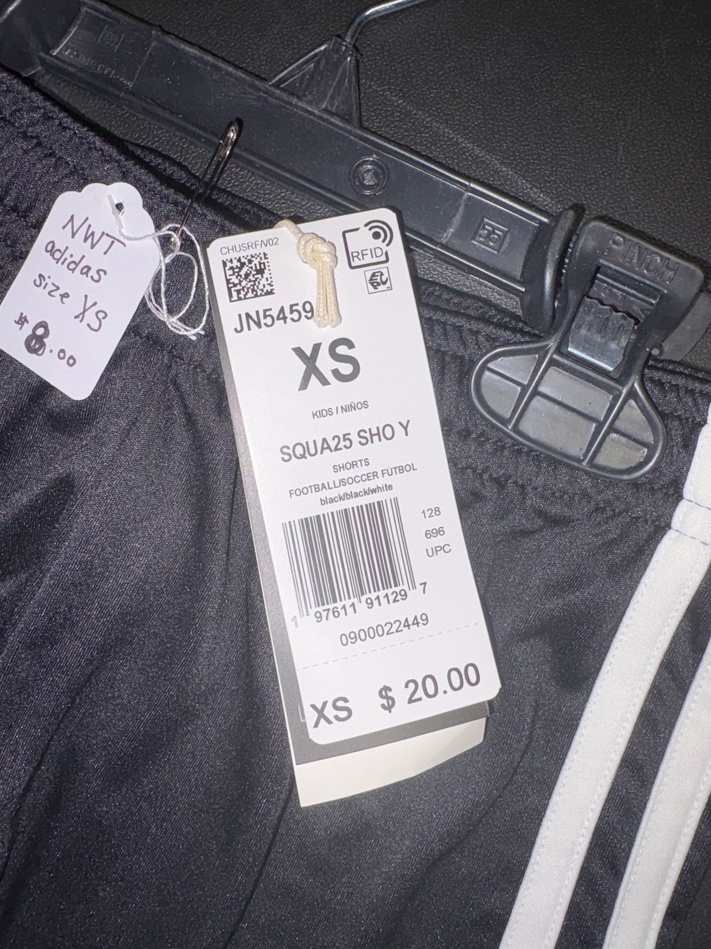 Size 4/5 XSmall, Adidas Athletic shorts