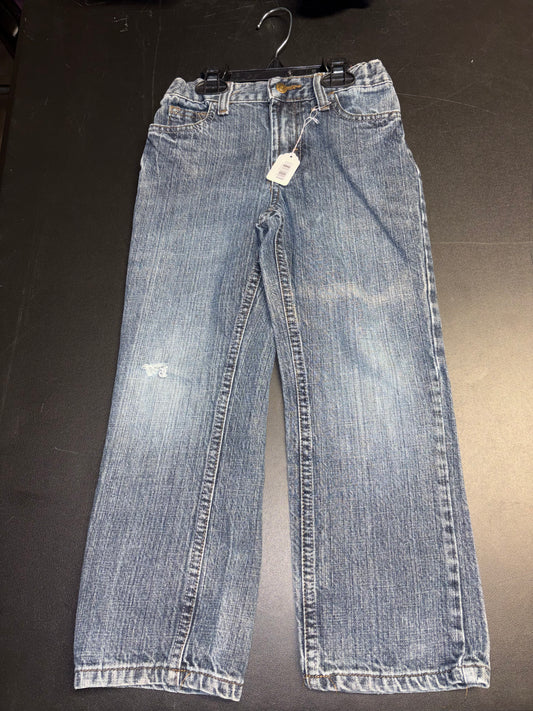 Size 6 Youth, denim with distress