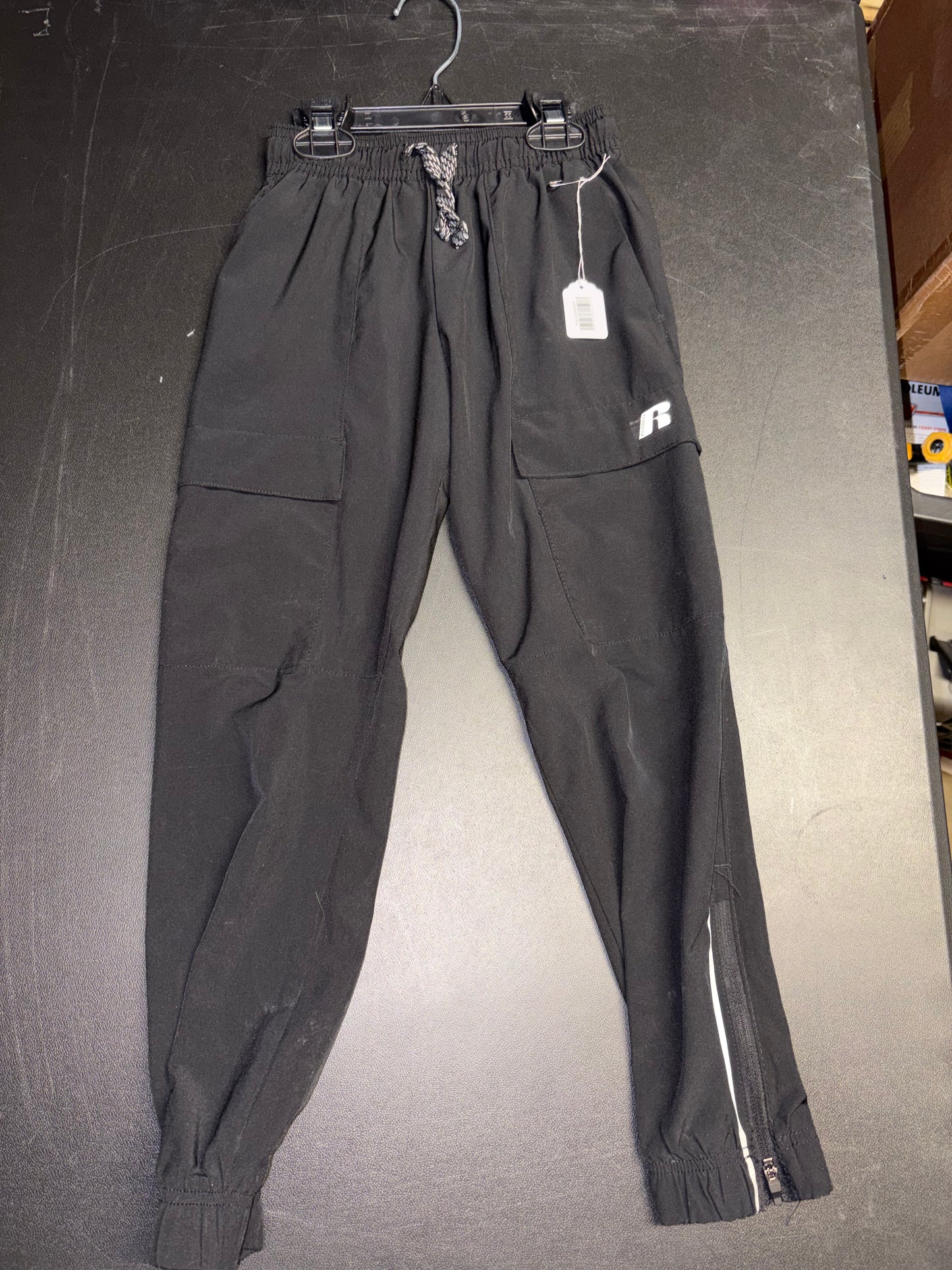 Size 6/7 Youth, Black Wind Pants