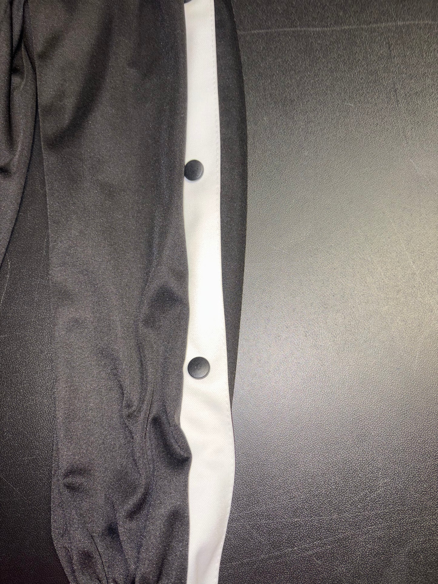 Size 6/7 Youth, Black and White snap up pants