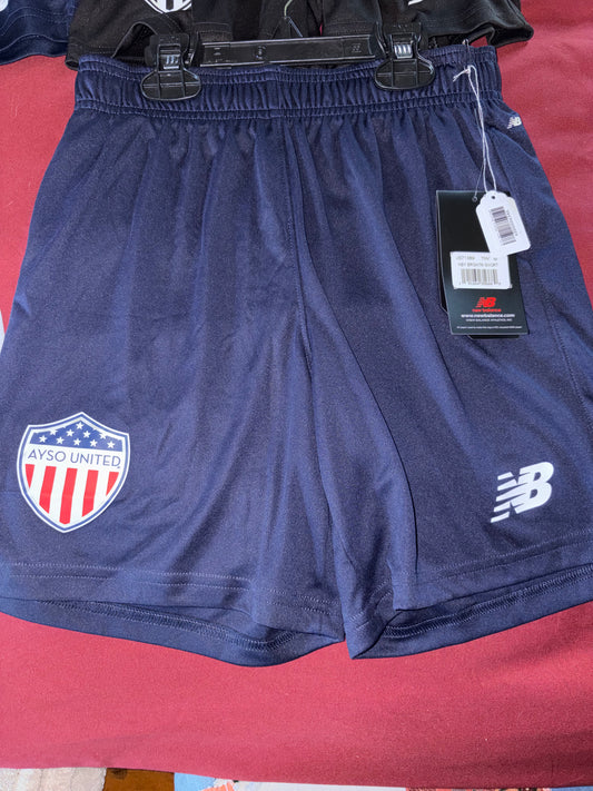 Size Youth Medium New Balance Blue Soccer Shorts