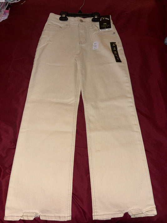 Size 12 Juniors Girls, Baggy, egg-shell, art class brand