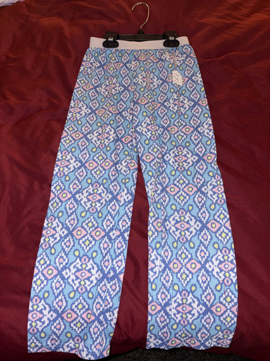 Size 8 girls, blue flowered PJ pants, Carters Brand