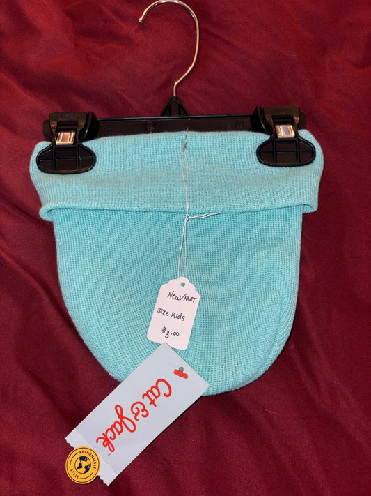 One Size, kids, teal winter hat, Cat & Jack, NWT