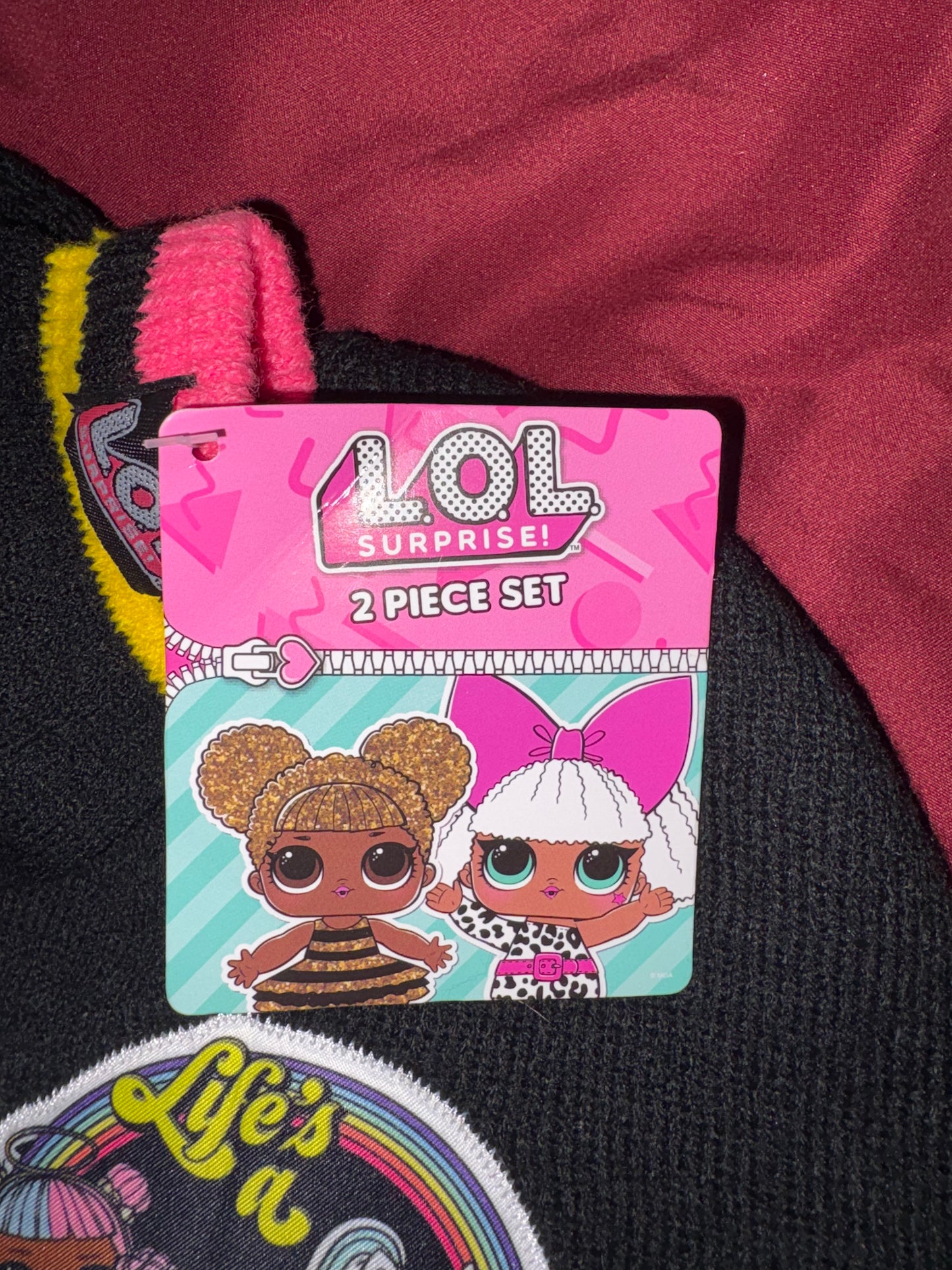 One Size, girls hat and glove set, LOL Surprise