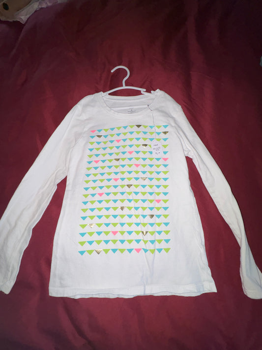Size 8 Girls, long sleeved white shirt, Old Navy Brand