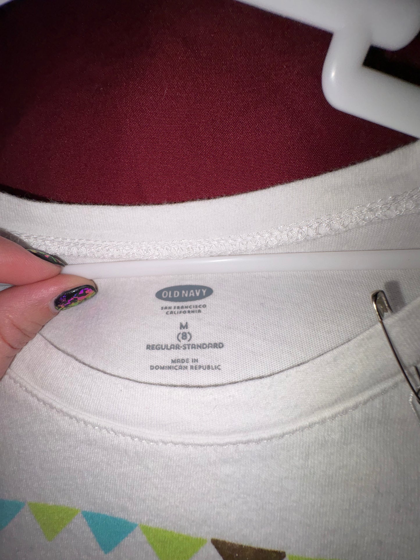 Size 8 Girls, long sleeved white shirt, Old Navy Brand