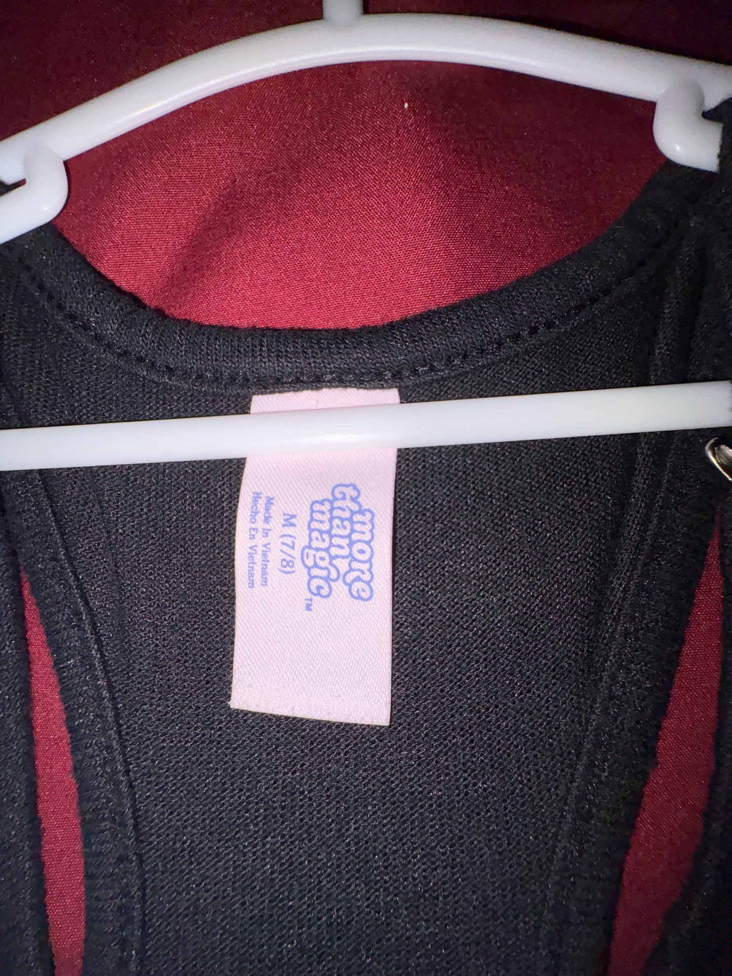 Size 7/8 Girls black dress, More than Magic Brand