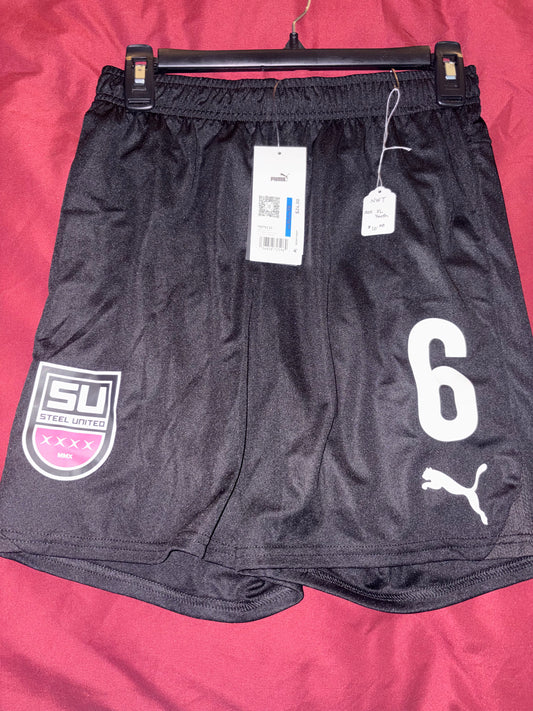 Size Youth XL, Puma, black soccer shorts