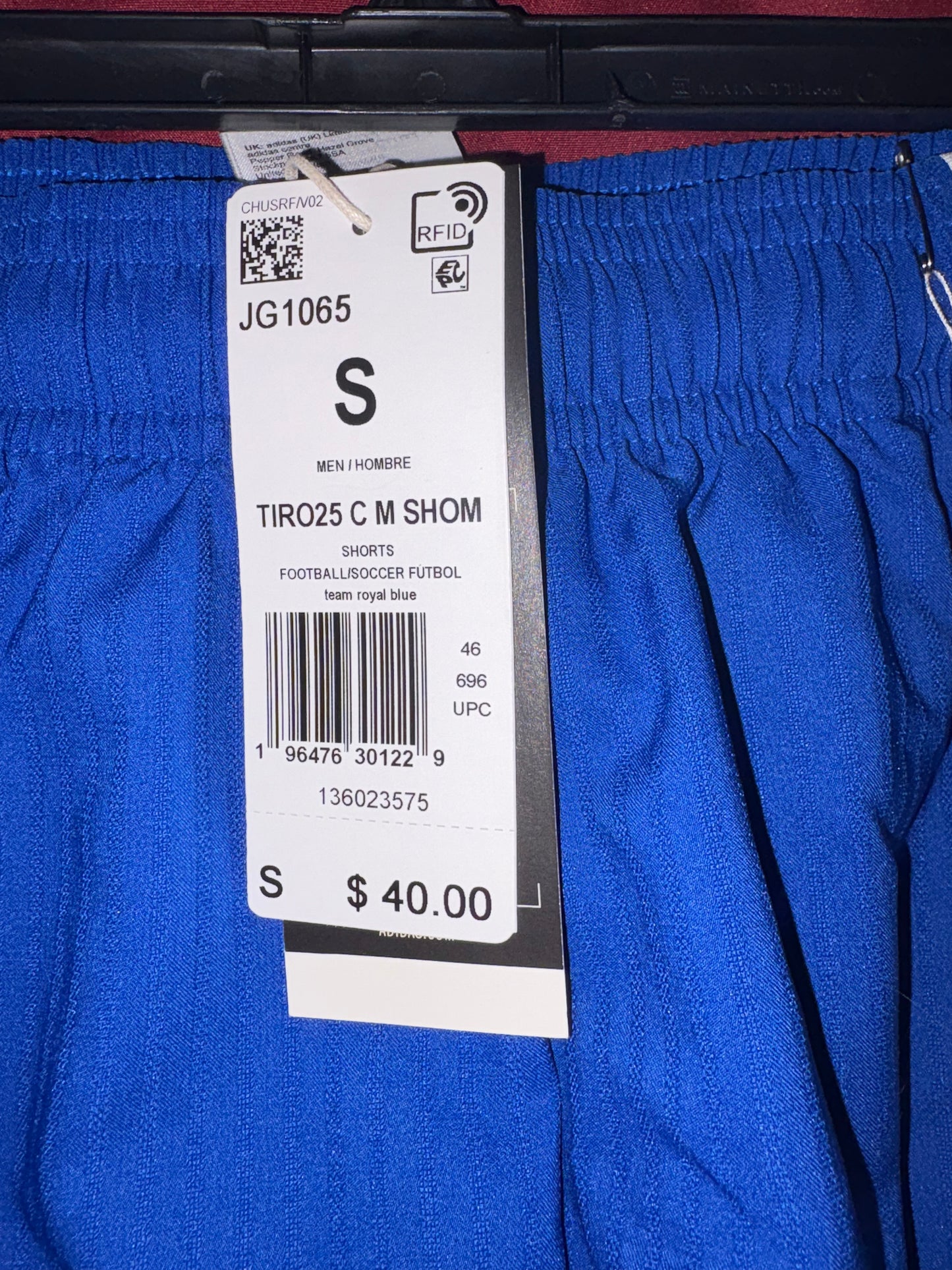 Size Men’s Small, Adidas, Blue soccer shorts, Chicago Magic