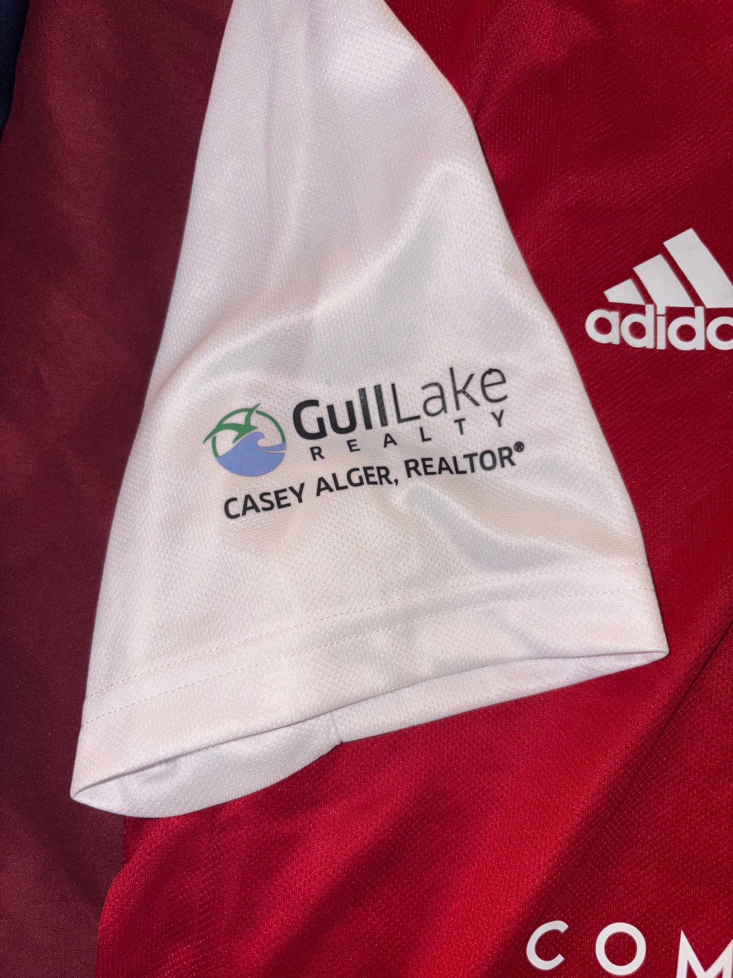 Size Men’s Small, Adidas, red & white soccer jersey, NWT