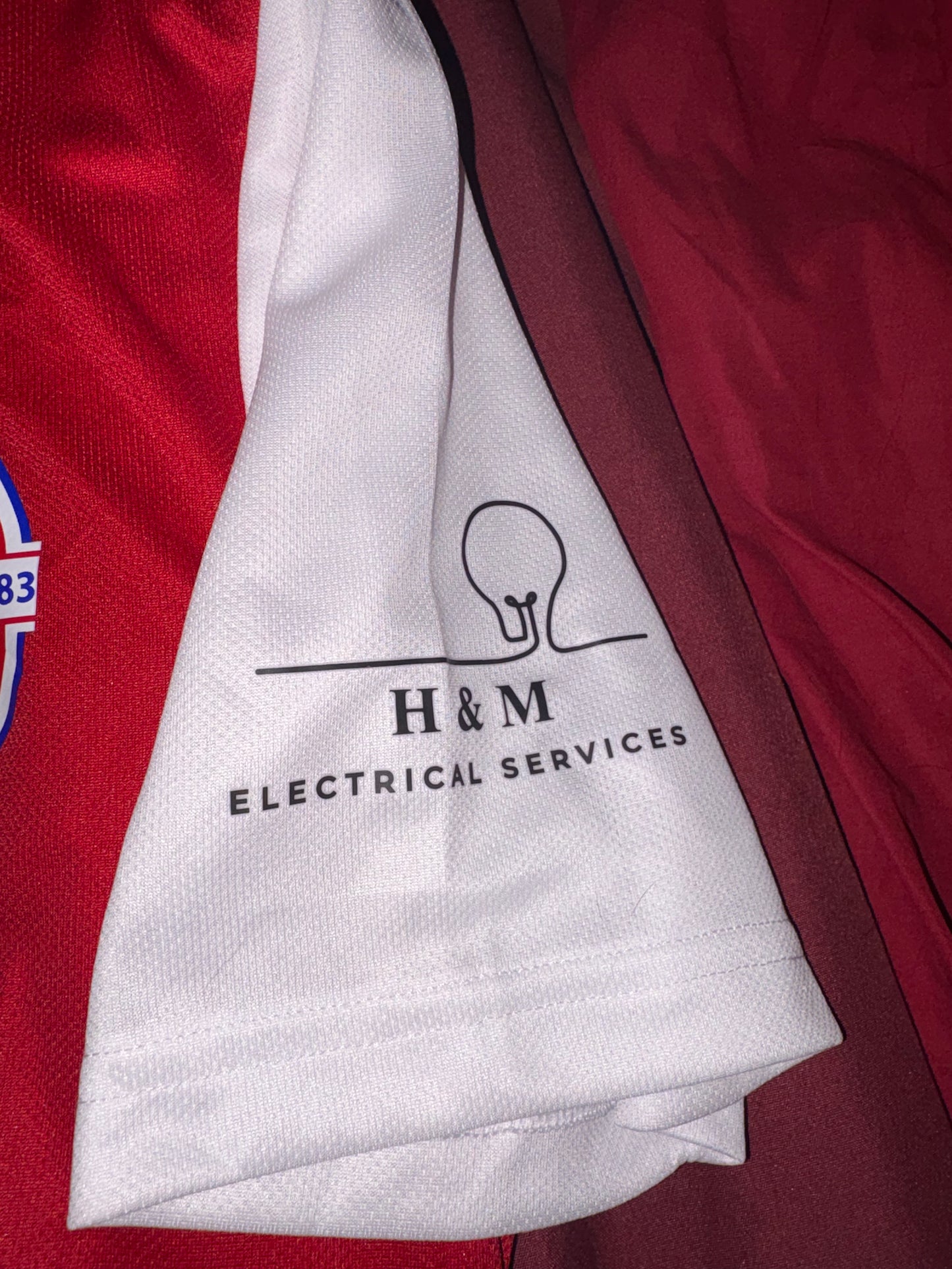 Size Men’s Small, Adidas, red & white soccer jersey, NWT