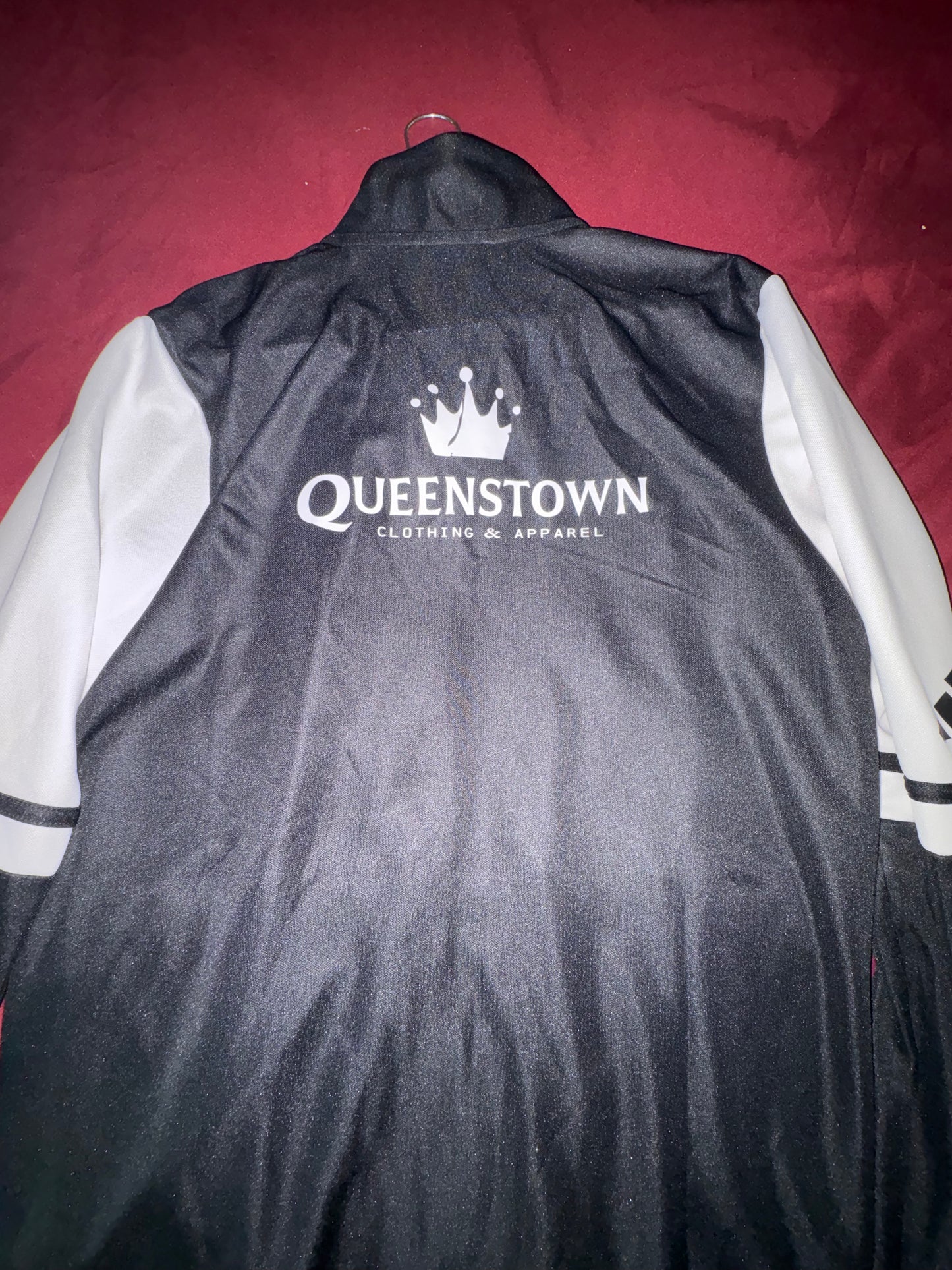 Size Youth XL, NWT, adidas, zip up soccer jacket, Sporting Charlotte Football Club, Queenstown Clothing & Apparel logo