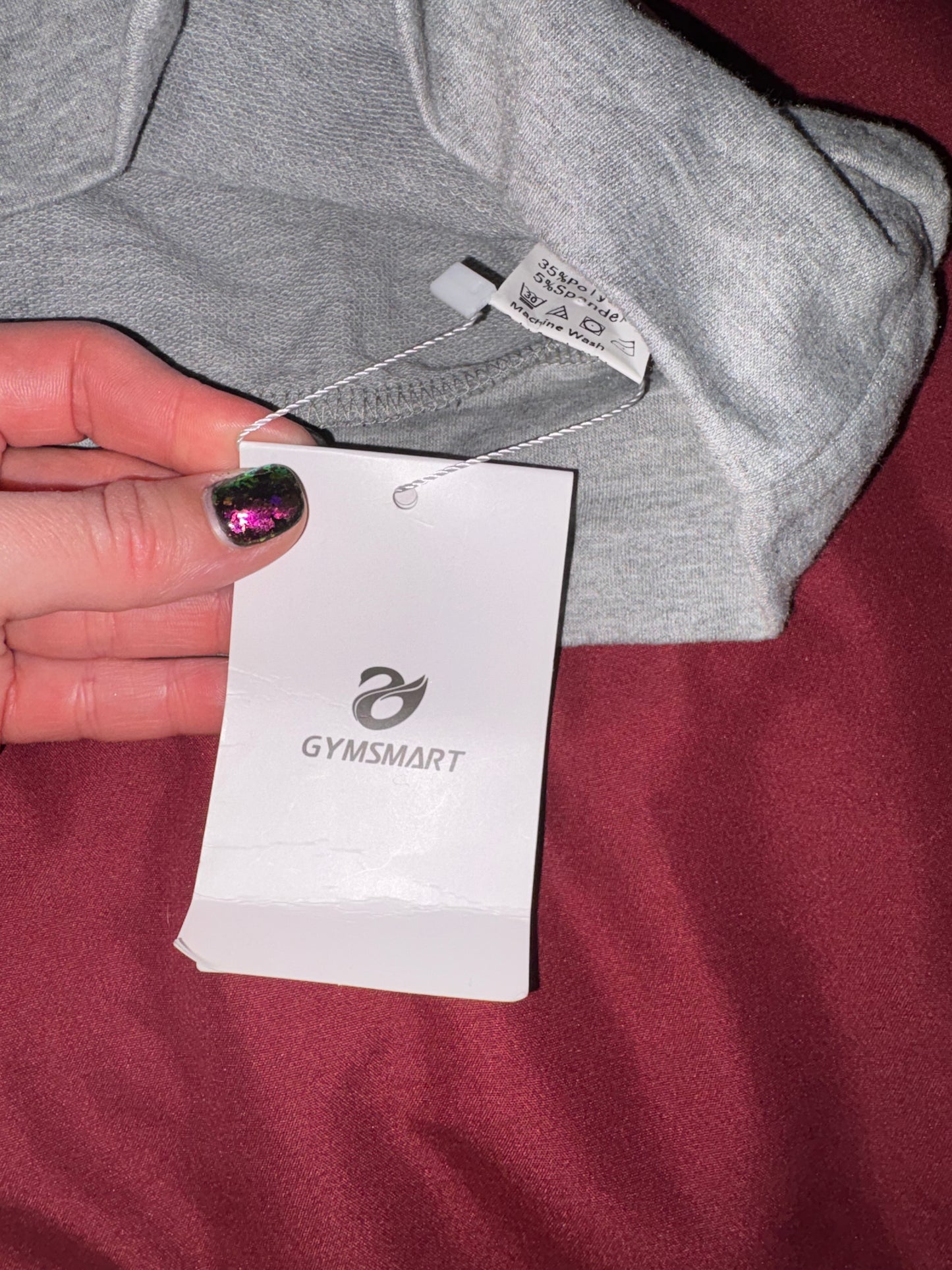 Size Men’s Medium, gray gymsmart pullover, originally $45.99. NWT