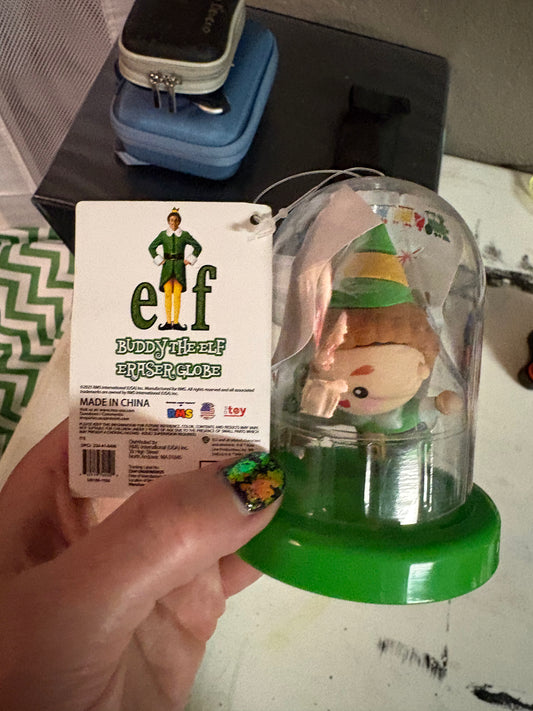 Buddy the Elf Eraser Globe 2 available