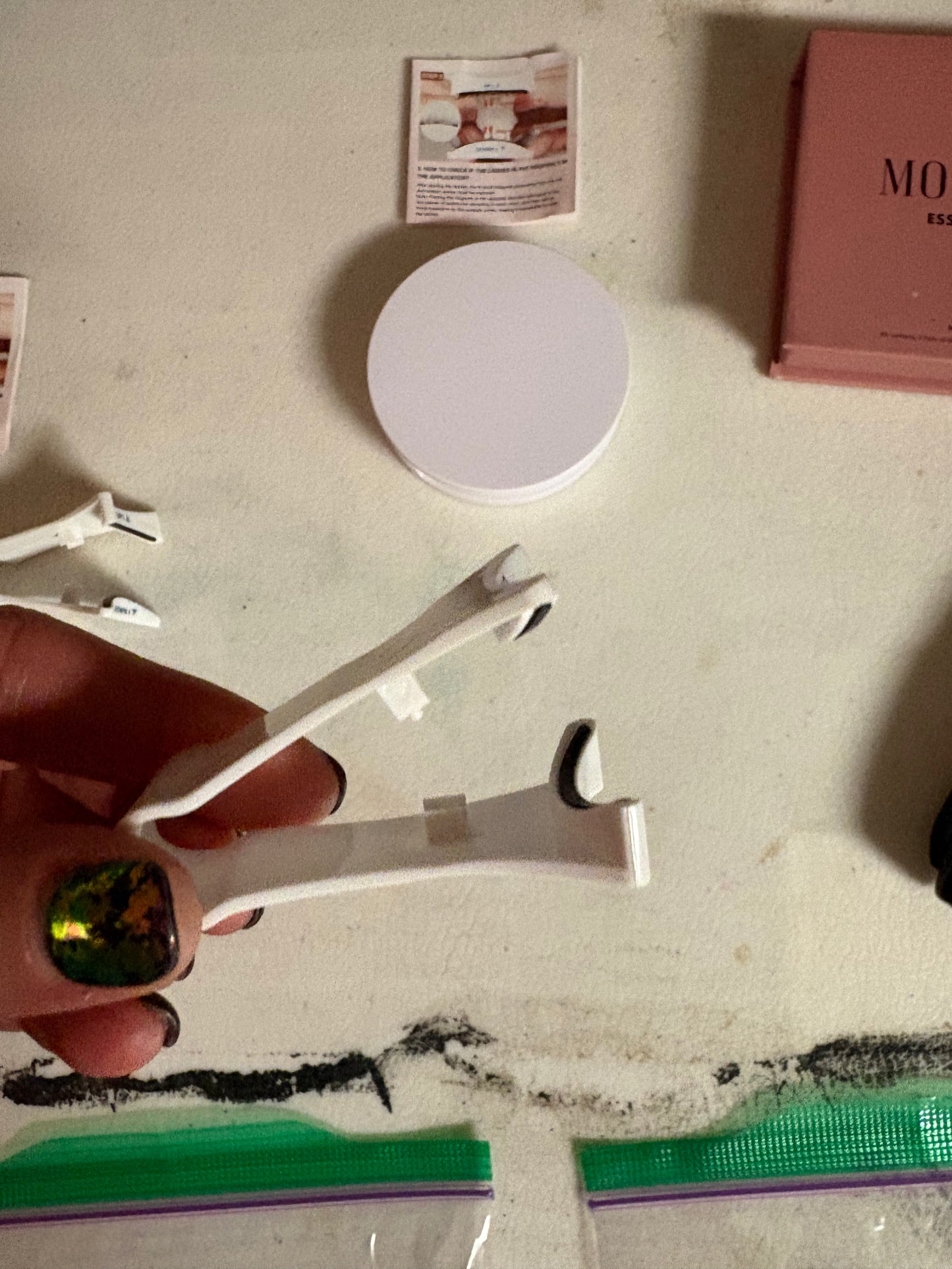 Magnetic eyelash set, with application tool, and instructions - thinner set of lashes, more natural looking ￼