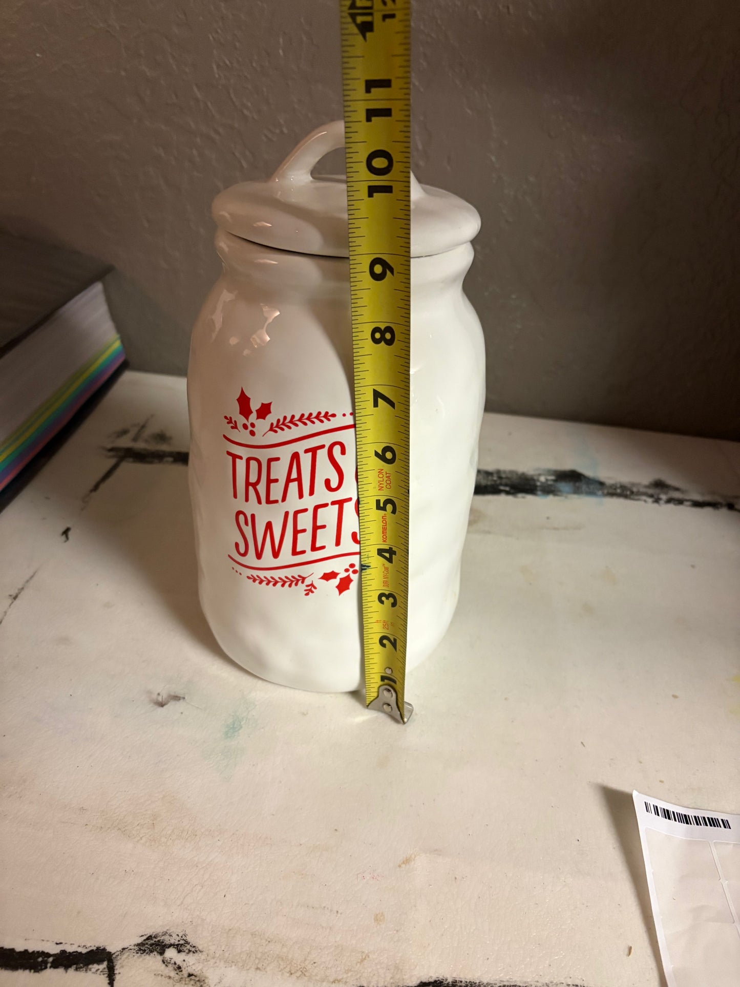 Hallmark Treats & Sweets ceramic jar with lid