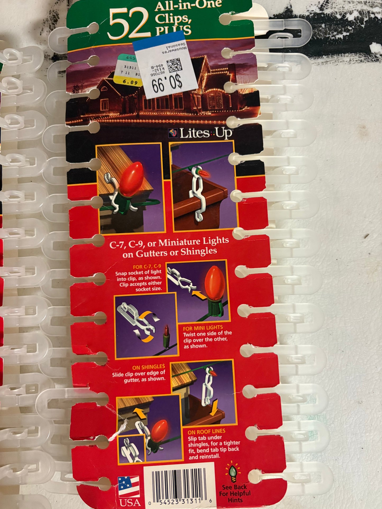 All in one clips (icicle clips) about 200