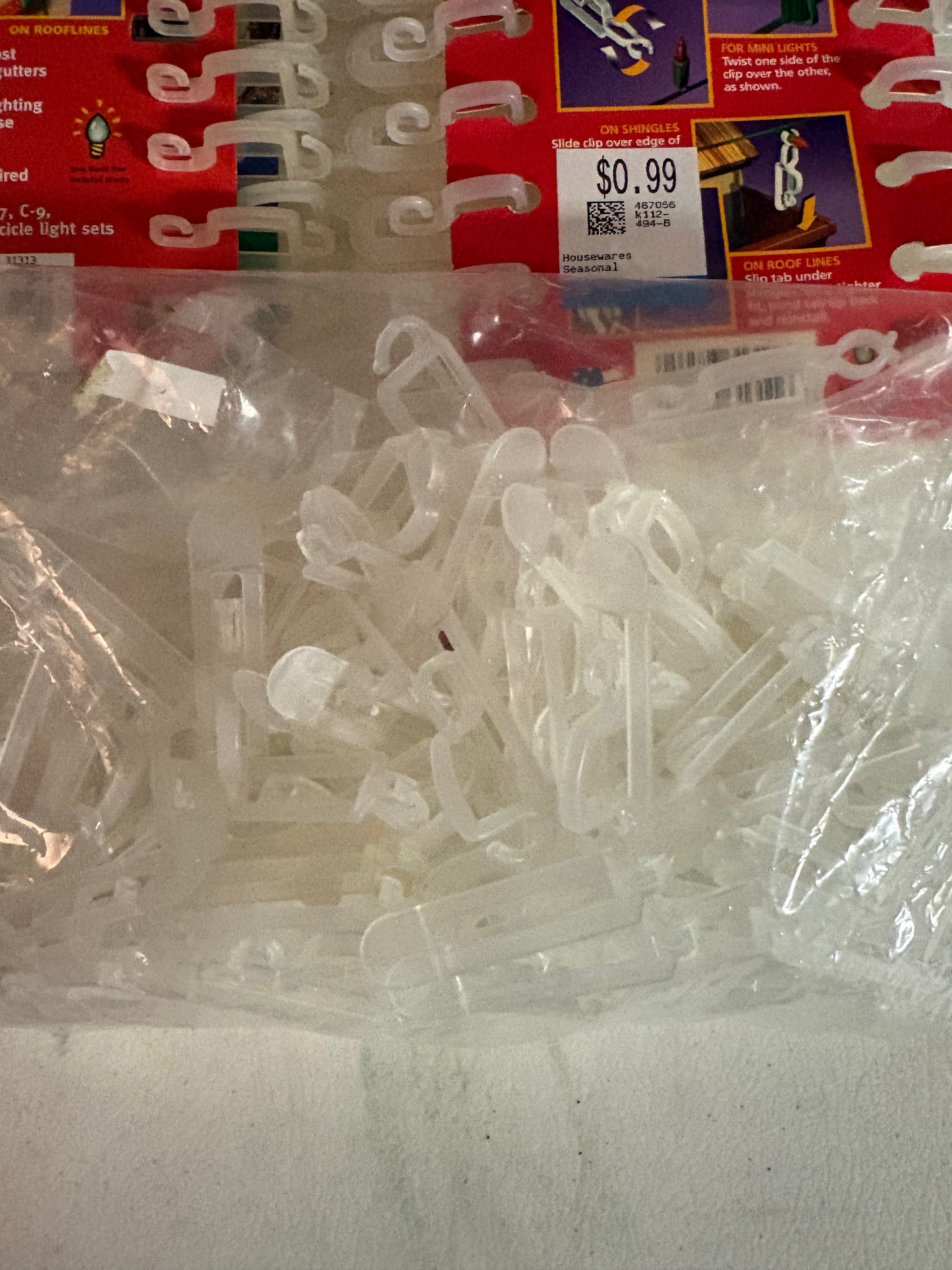 All in one clips (icicle clips) about 200