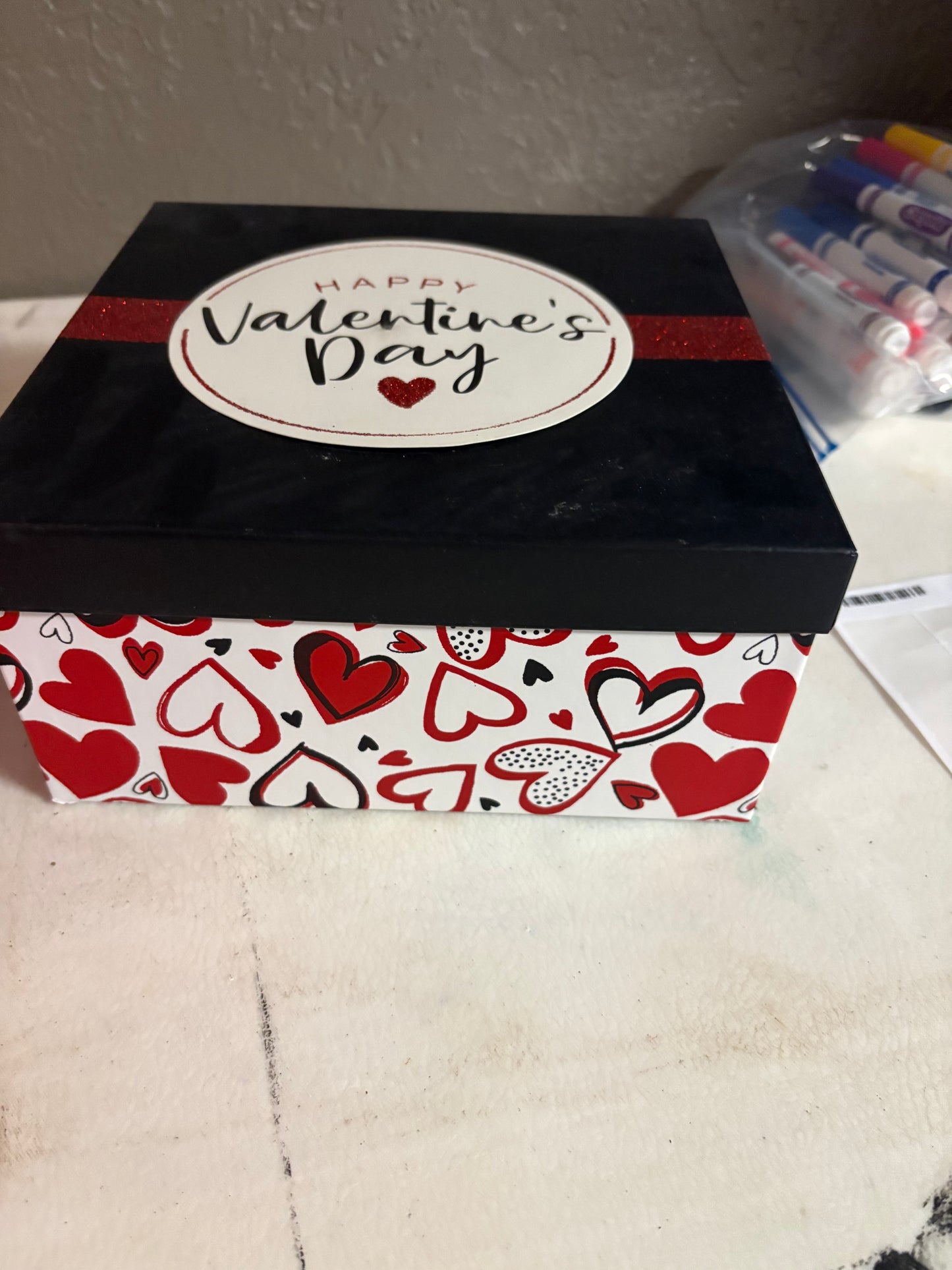 Valentines boxes 8.25x8.25x4 - 2 available - $1.00 each