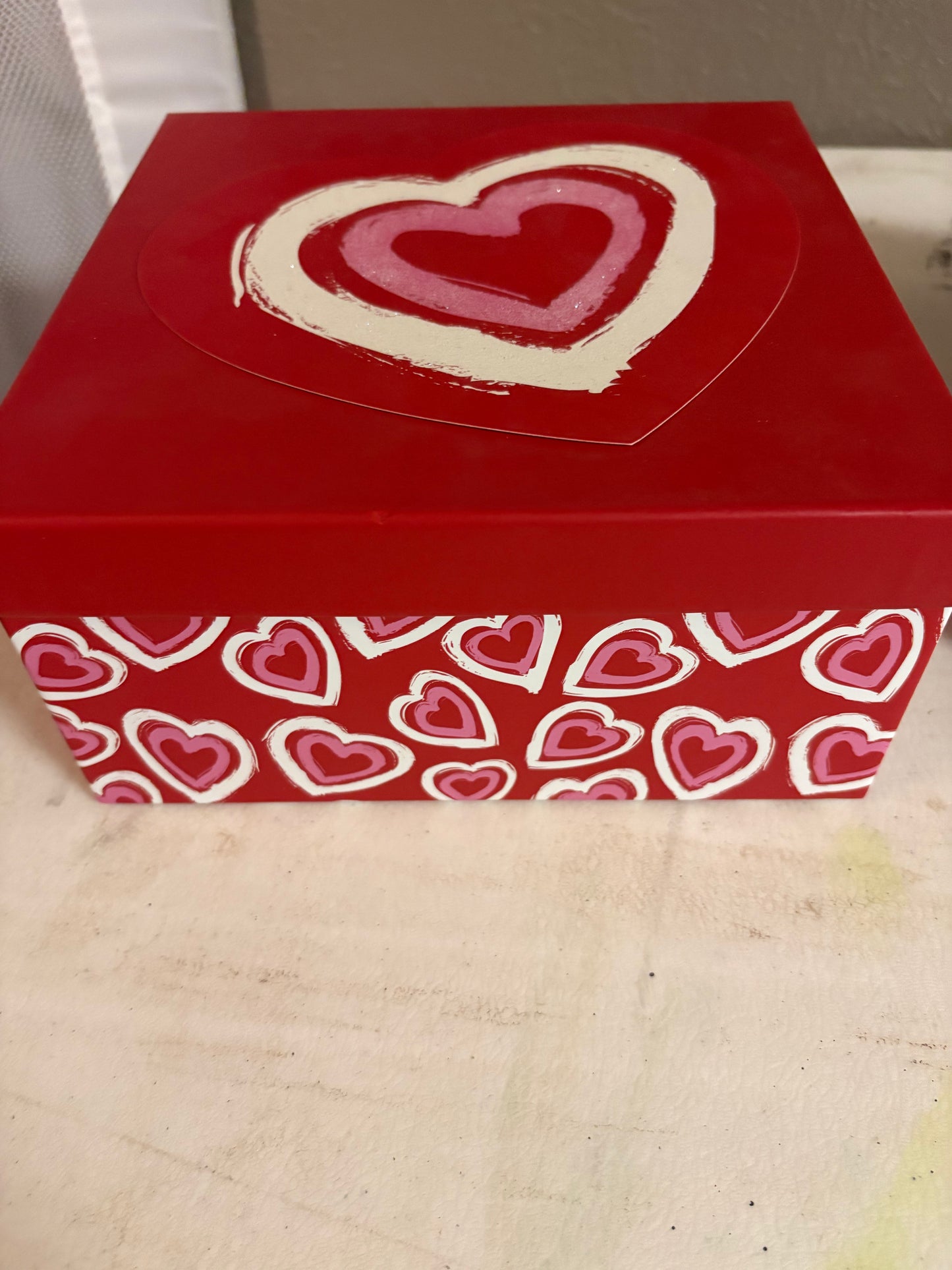 Valentines boxes 8.25x8.25x4 - 2 available - $1.00 each